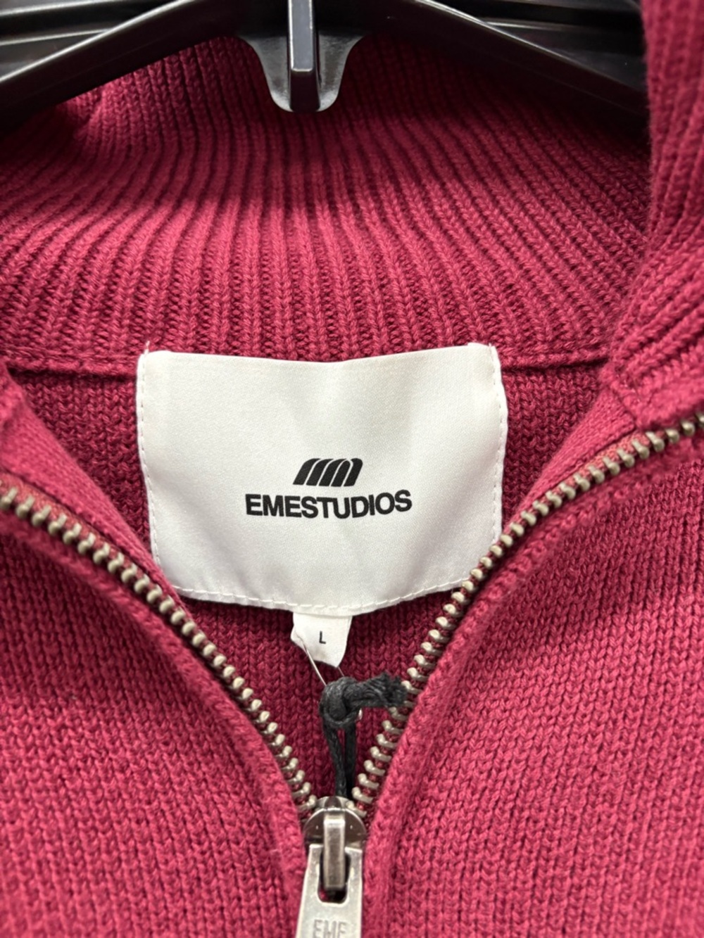 Emestudio Thrill Burgundy Zipper Knit - Picture 4 of 6